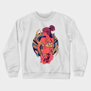 Retro Triad Scorpio Beauty Crewneck Sweatshirt